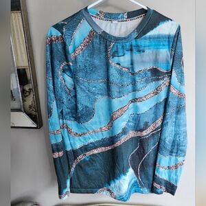 H&M Exclusive Blue Ocean Shirt - Size Medium